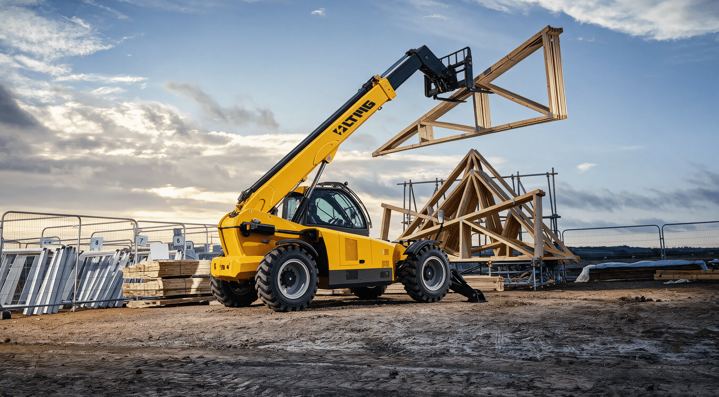 Materialverladung und -transport